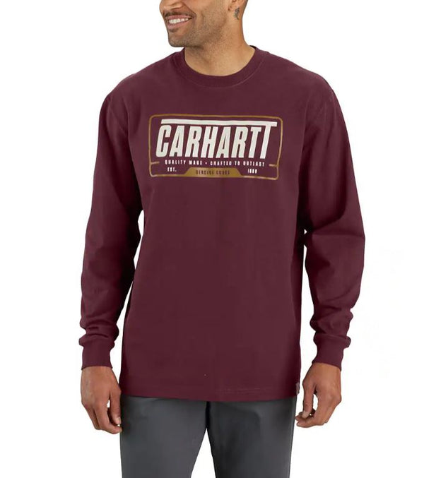 Carhartt Mens Loose Fit Heavy Weight Long Sleeve T-Shirt