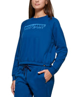DKNY Womens Dropout Logo Crewneck Pullover