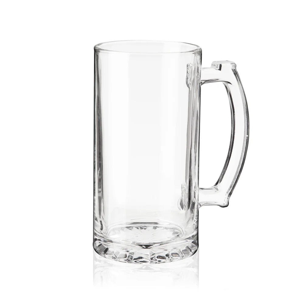 True Extra Large Glass Beer Stein - Set Of 2