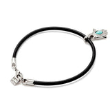 UNOde50 Ser Único Silver-Plated Leather Bracelet - Medium