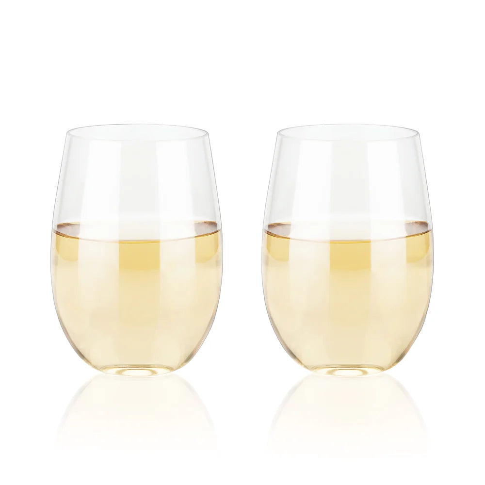 True Flexi 8 Oz Stemless Wine Cup - Set Of 2