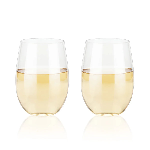 True Flexi 8 Oz Stemless Wine Cup - Set Of 2