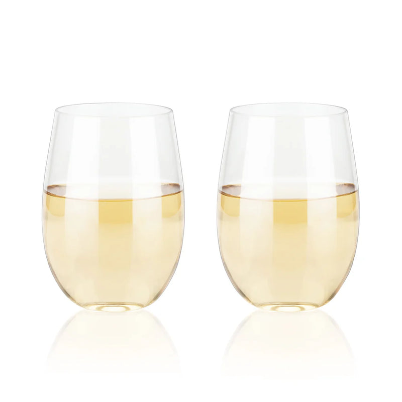 True Flexi 8 Oz Stemless Wine Cup - Set Of 2
