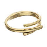 UNOde50 Gold Alloy Tube Shape Bangle Bracelet - Medium
