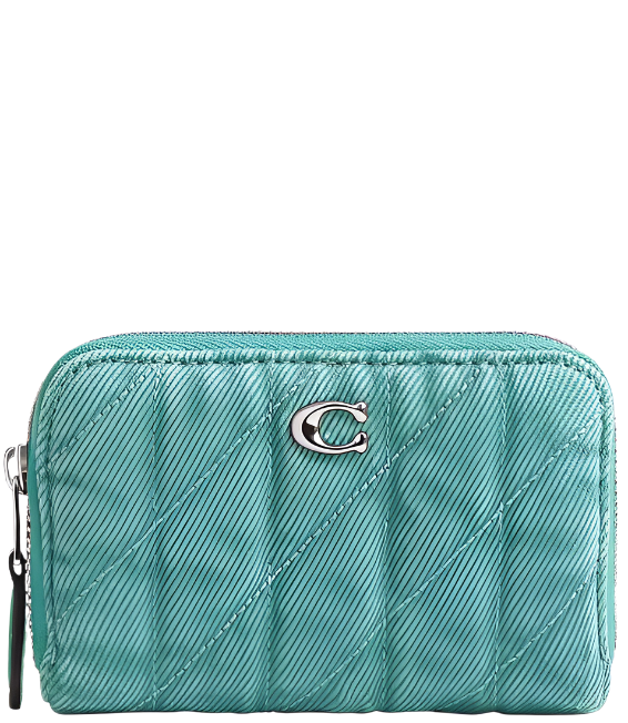 【COACH 】Essential Small Zip Around Card Case/Quilting COACH® | Essential Small Zip Around Card Case With Quilting