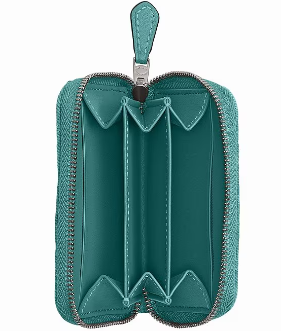 Coach Quilted Essential Small Zip Around Card Case Wallet