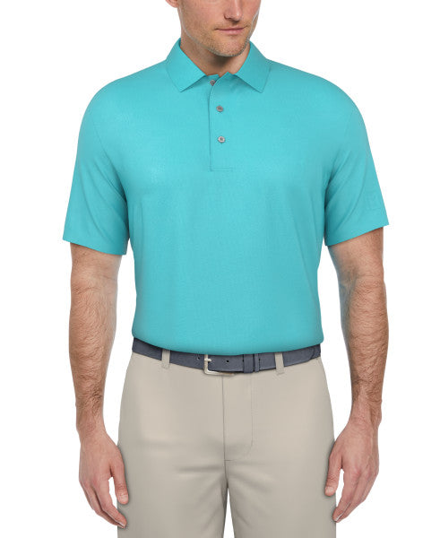 Pga tour men's short sleeve airflux solid polo shirt best sale