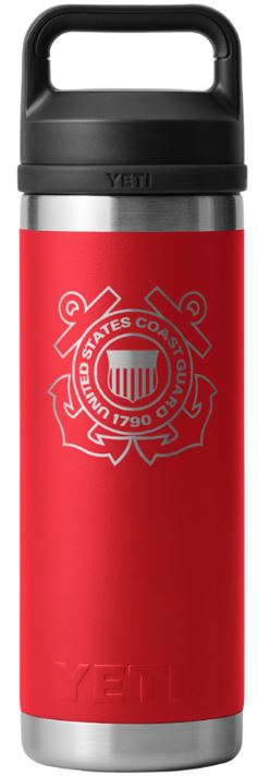 Coast Guard YETI Rambler Bottle - 18 oz.