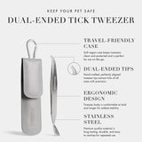 Tweezerman Dual Sided Pet Tick Removal Tweezer