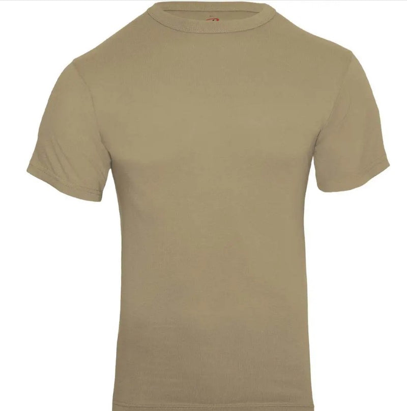Rothco Mens Khaki Short Sleeve T-Shirt - 2XL