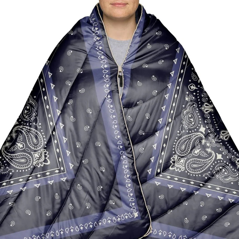 Rumpl Original Puffy Blanket - Midnight Mesa Bandana