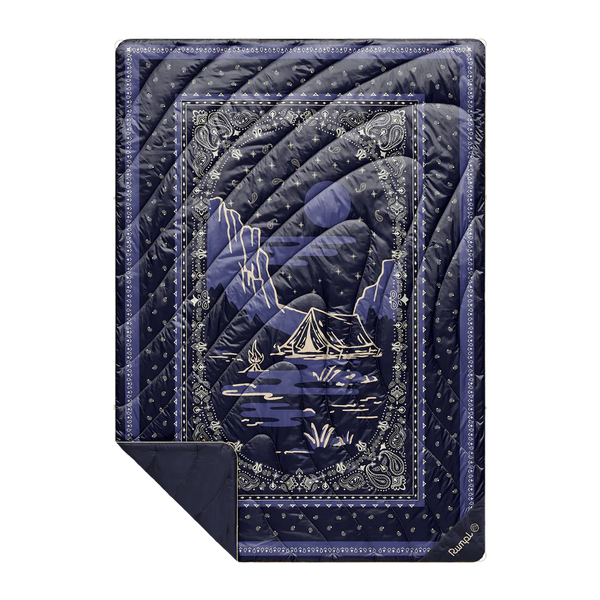 Rumpl Original Puffy Blanket - Midnight Mesa Bandana