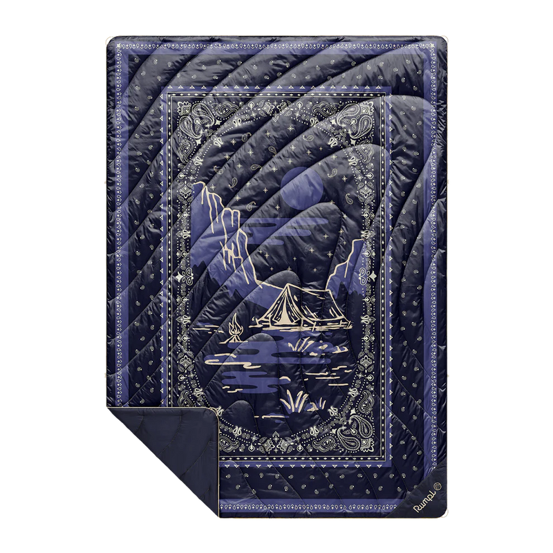 Rumpl Original Puffy Blanket - Midnight Mesa Bandana
