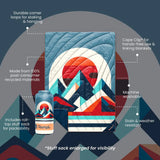 Rumpl Original Puffy Blanket - Radiant Peak Eclipse