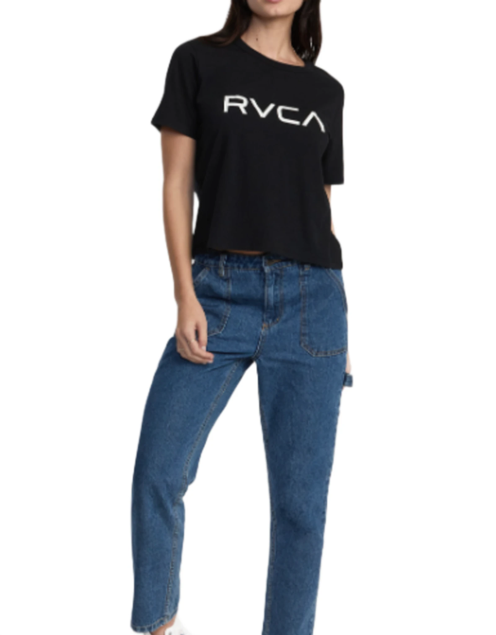 RVCA Womens Big RVCA Short Sleeve T-Shirt