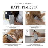 Tweezerman Pet 2-In-1 Shampoo-Dispensing Bath Brush