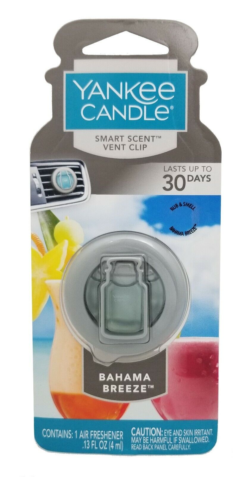 Yankee Candle Smart Scent Car Vent Clip Bahama Breeze – ShopCGX