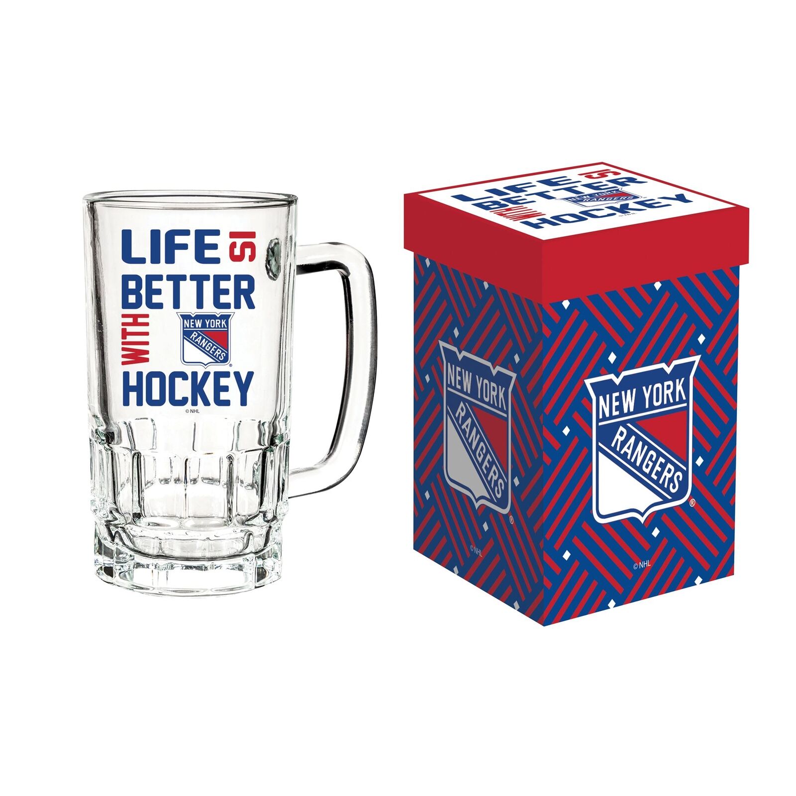 Team Sports America New York Rangers Glass Tankard Cup