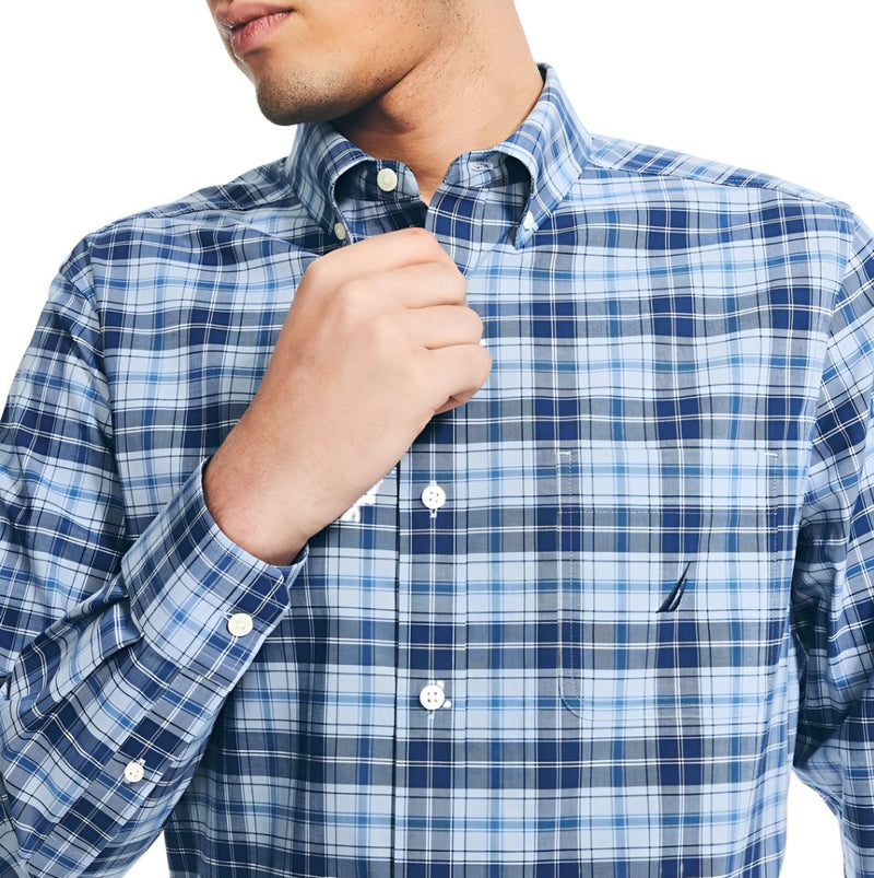 Tommy Bahama Mens Sustainable Tencel Plaid Long Sleeve Button Down Shirt