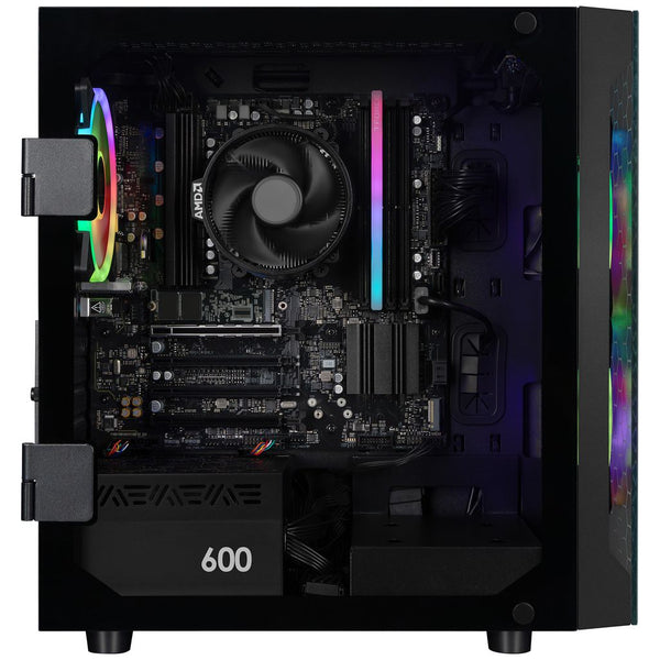 CLX SET Gaming Desktop - AMD Ryzen 5 8600G 4.3GHz 6-Core Processor, 16GB DDR5 Memory, Radeon 760M 2GB Shared Graphics, 500GB SSD, WiFi, Windows 11 Home 64-bit