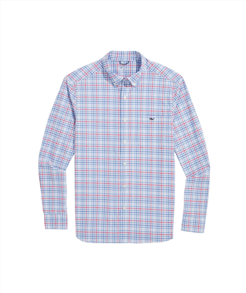Vineyard Vines Mens On-The-Go Long Sleeve Button Down Shirt