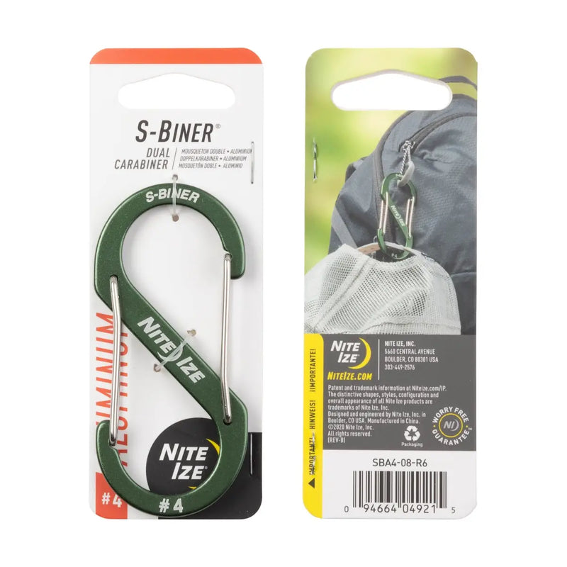 Nite Ize S-Biner Aluminum Dual Carabiner Size #4