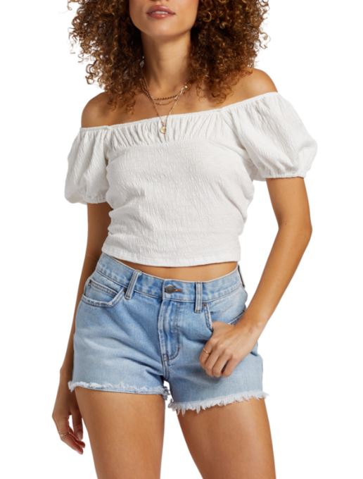 Billabong womens Flirt On Knit Off the Should Top