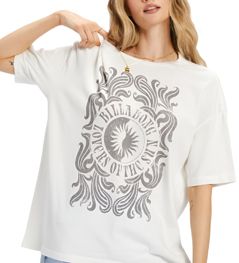 Billabong Womens Lovers of The Sun Short Sleeve T-Shirt