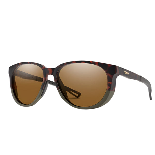 Smith Seeker Matte Forest Tortoise Frame - ChromaPop Polarized Brown Mirror Lens - Polarized Sunglasses