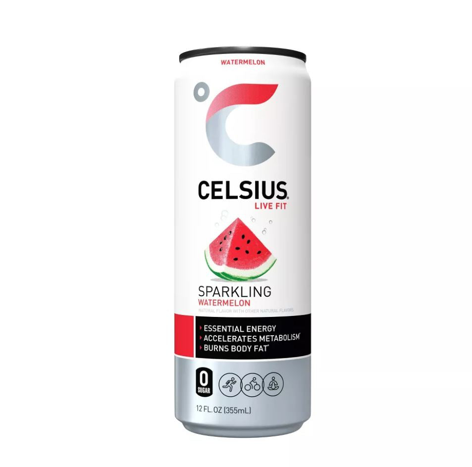 CELSIUS Live Fit Energy Drink - Sparkling Watermelon - 12 oz.