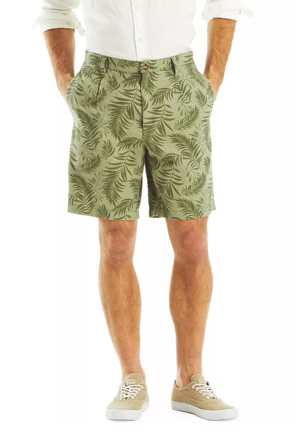 Nautica Mens Leaf Print 8.5" Shorts