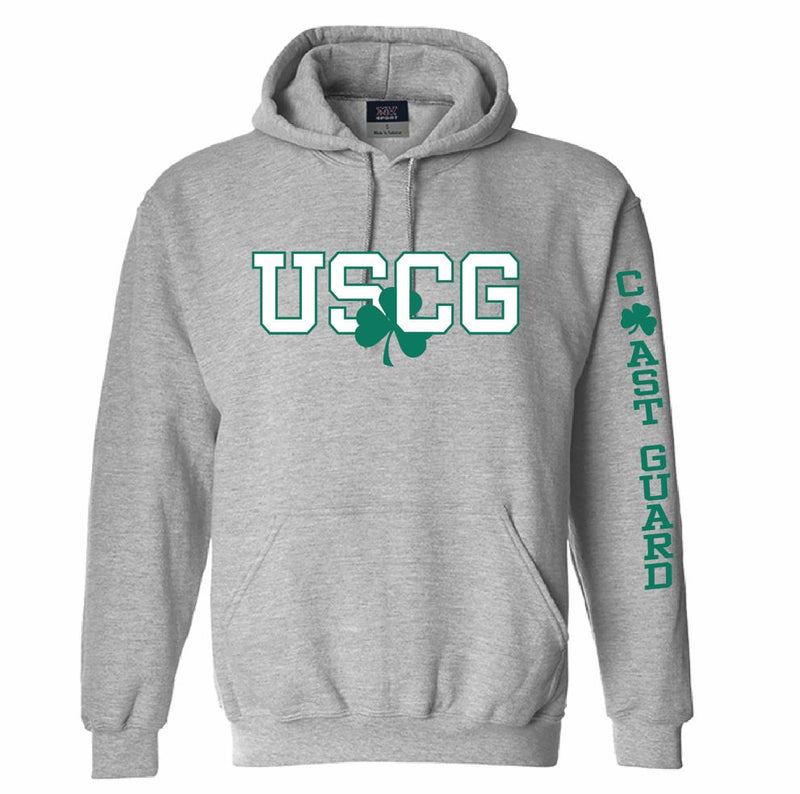 Coast Guard Mens Shamrock Pullover Hoodie