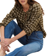 Marine Layer Womens Millie Wool Blouse Top