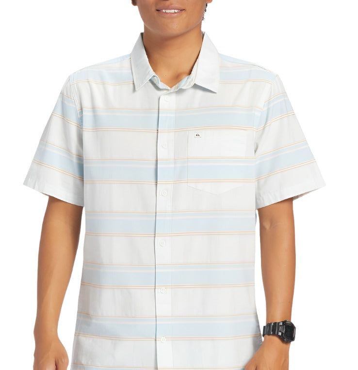 Quiksilver Mens Cali Sunrise Short Sleeve Button Down Shirt