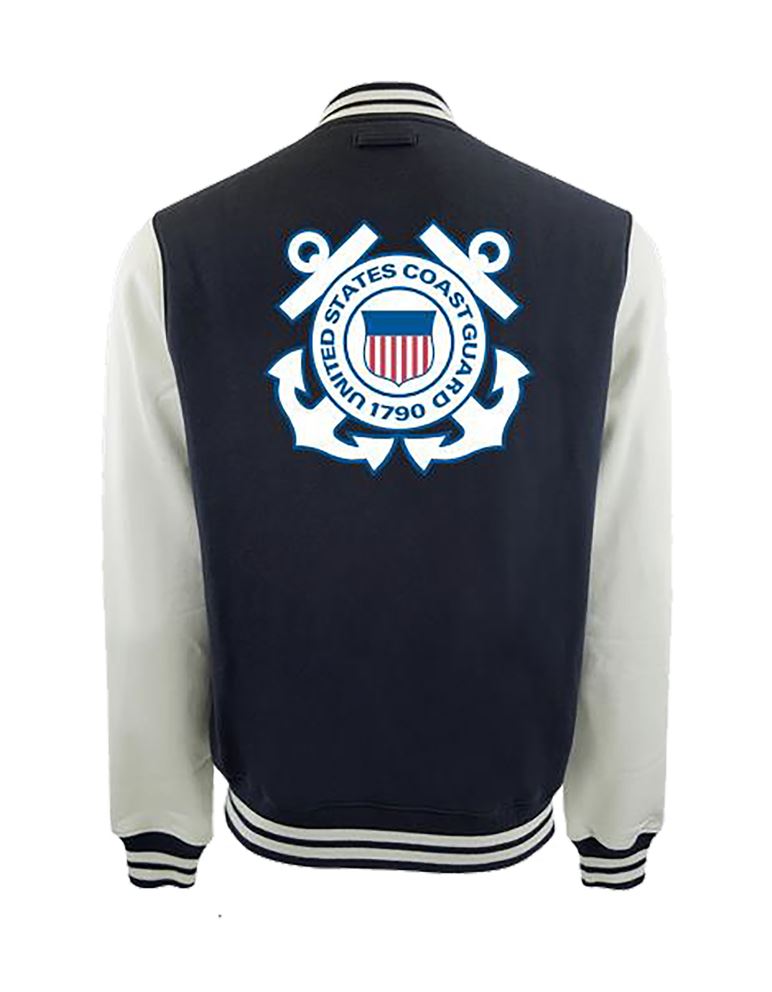 Coast Guard Varsity Award Button Down Jacket