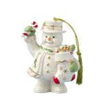 Lenox 2025 Snowman With Stocking Ornament