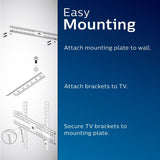 Philips Large Flat-Screen TV Tilt Wall Mount, Up To 100"