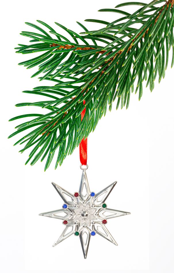 Lenox Silver Gems Ornament - Star