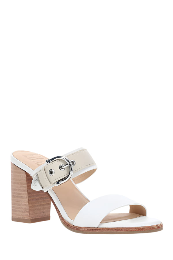 Frye Womens Stella Buckle Slides