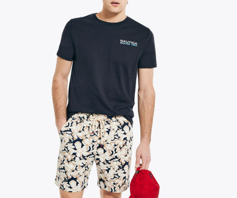 Nautica Mens Sustainable Ocean Regatta Short Sleeve T-Shirt