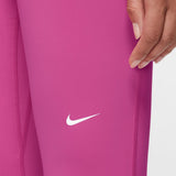 Nike Womens Mid-Rise Mesh-Paneled Leggings