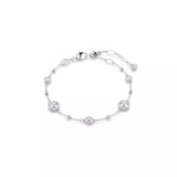 Swarovski Imber Bracelet - Round Cut, White, Rhodium Plated