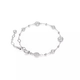 Swarovski Imber Bracelet - Round Cut, White, Rhodium Plated