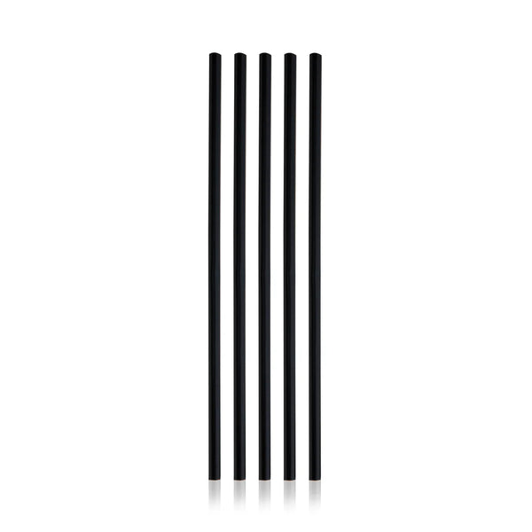 True Party Cocktail Black Straws - Set Of 100