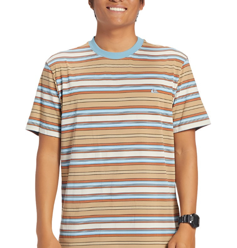 Quiksilver Mens Geller Stripe Short Sleeve T-Shirt