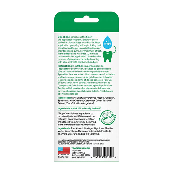 TropiClean Fresh Breath Clean Teeth Gel - 4 oz.