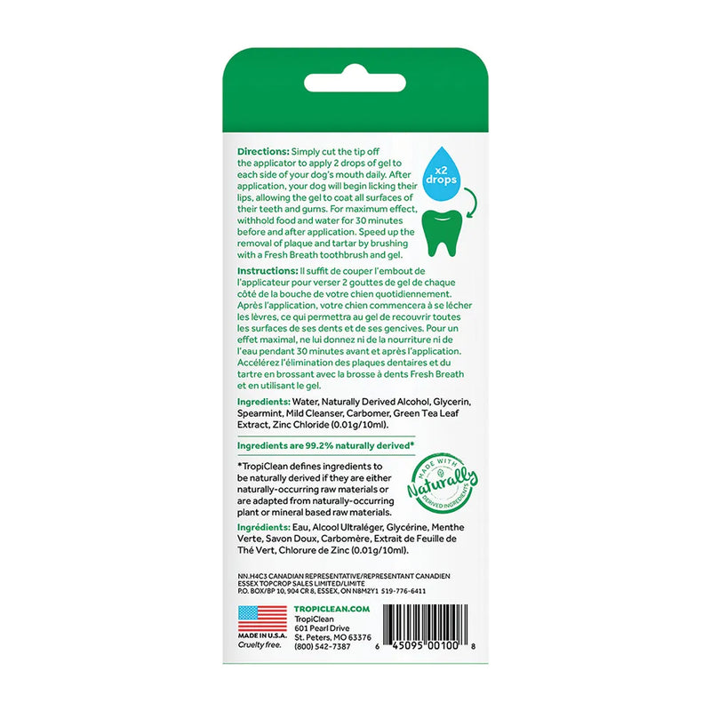TropiClean Fresh Breath Clean Teeth Gel - 4 oz.
