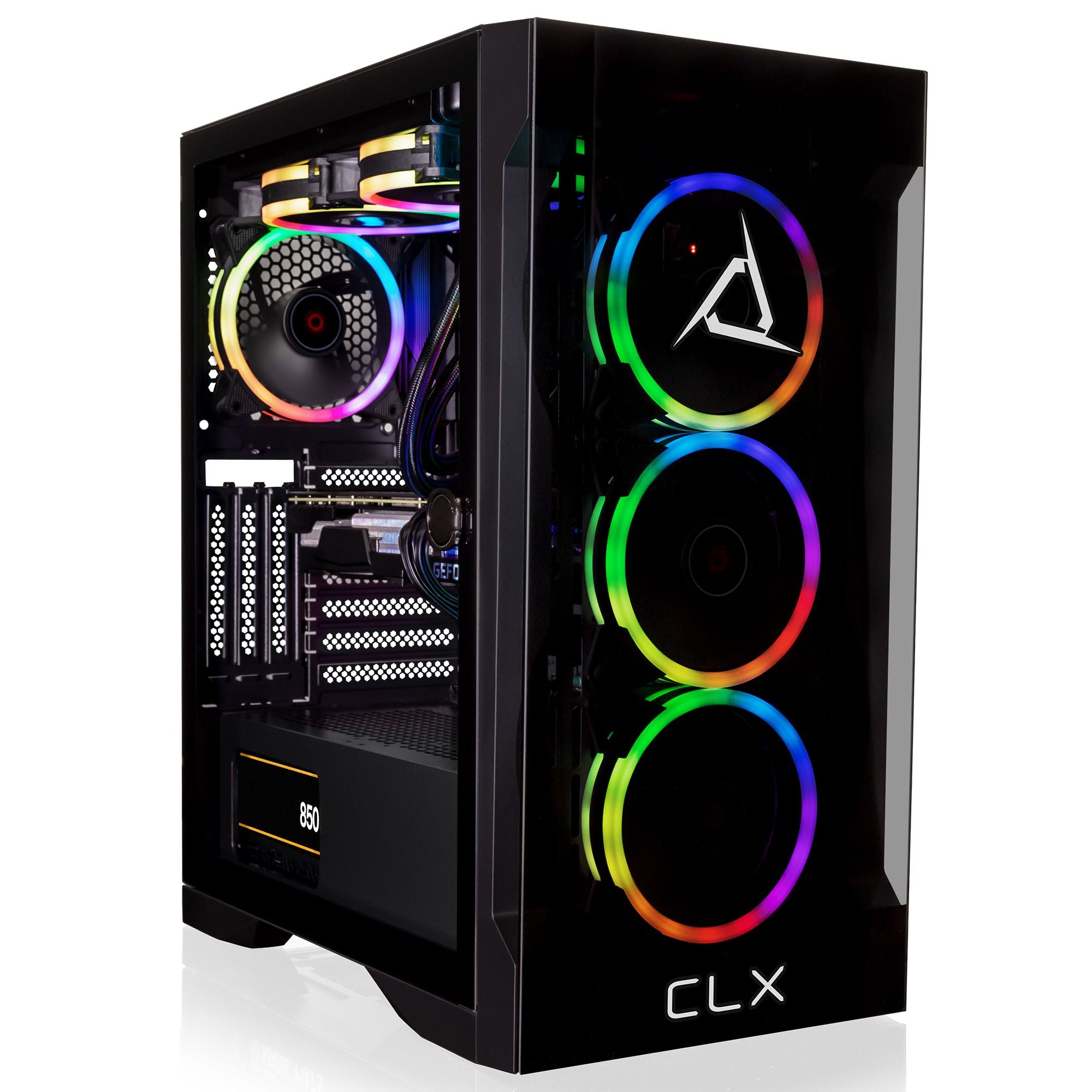 CLX SET VR-Ready Gaming Desktop - Liquid Cooled AMD Ryzen 9 7900X 4.7GHz 12-Core Processor, 32GB DDR5 Memory, GeForce RTX 4080 16GB GDDR6X Graphics, 1TB SSD, 4TB HDD, WiFi, Windows 11 Home 64-bit