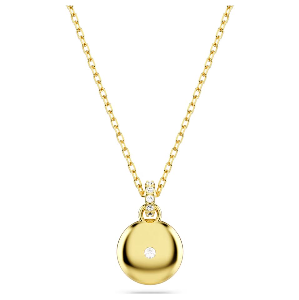 Swarovski Sublima Pendant Necklace - White, Gold-tone plated