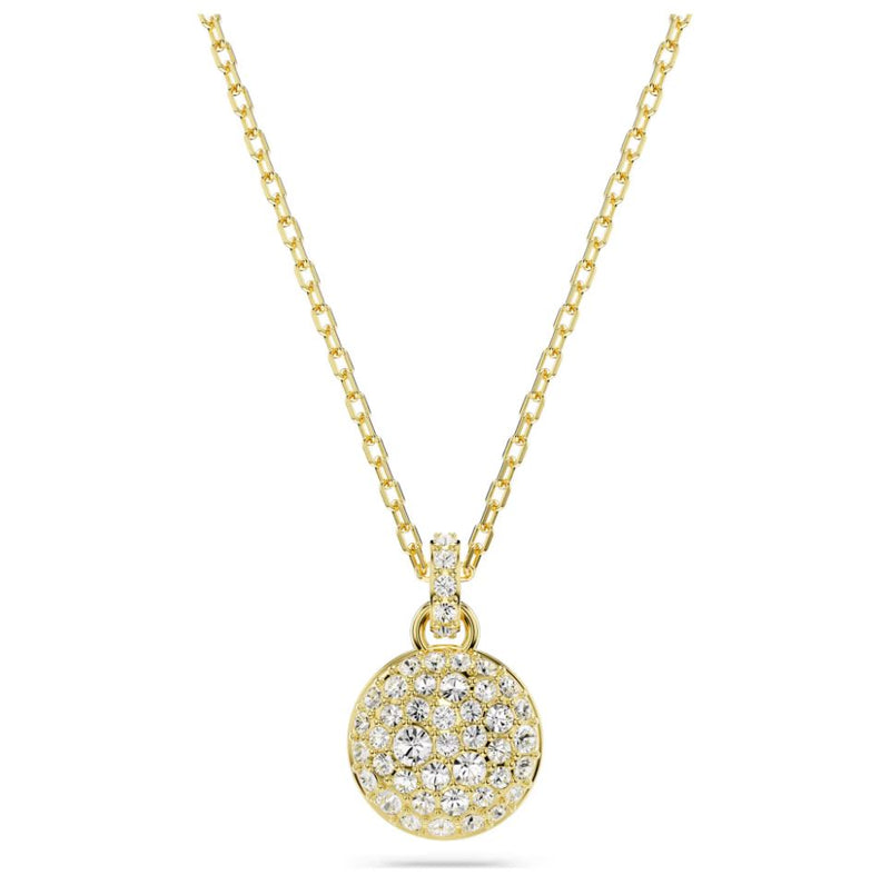 Swarovski Sublima Pendant Necklace - White, Gold-tone plated